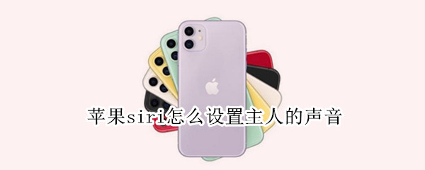 苹果siri怎么设置主人的声音