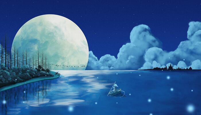 月夜孤江垂钓描写了哪些事物 月夜孤江垂钓提到了哪些事物