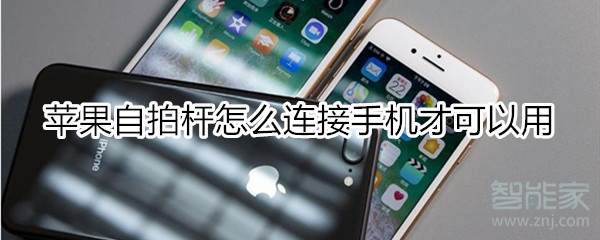 苹果自拍杆怎么连接手机才可以用