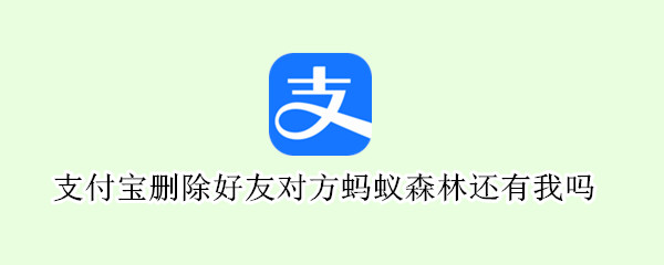 支付宝删除好友对方蚂蚁森林还有我吗