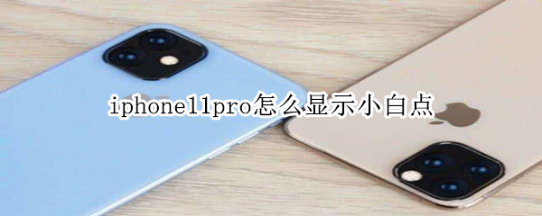 iphone11pro怎么显示小白点