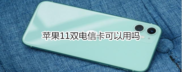 苹果11双电信卡可以用吗