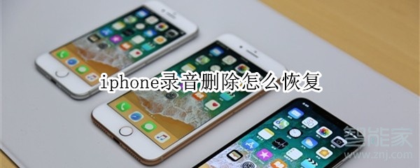 iphone录音删除怎么恢复