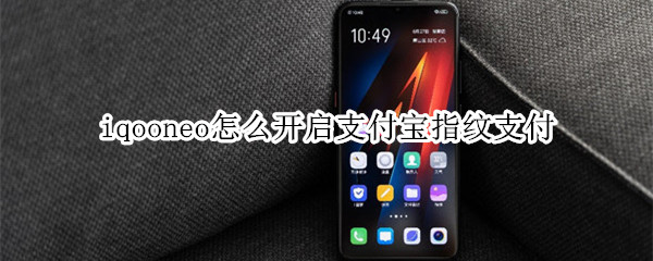 iqooneo怎么开启支付宝指纹支付