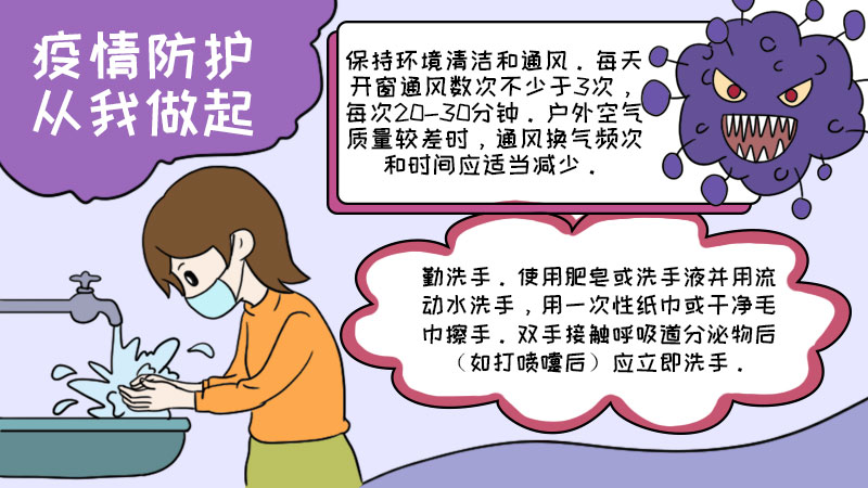 疫情防护从我做起手抄报内容 疫情防护从我做起手抄报内容画法