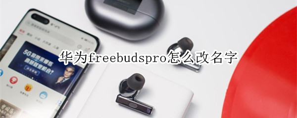 华为freebudspro怎么改名字