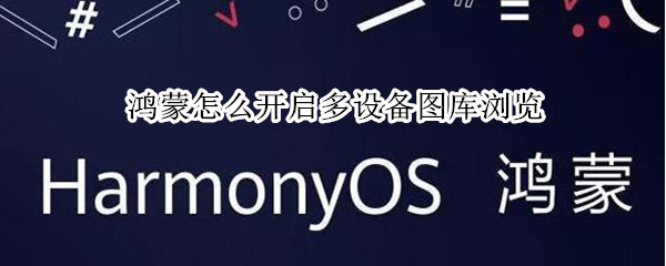 鸿蒙怎么开启多设备图库浏览