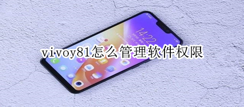 vivoy81怎么管理软件权限