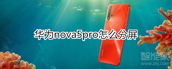 华为nova5pro怎么分屏