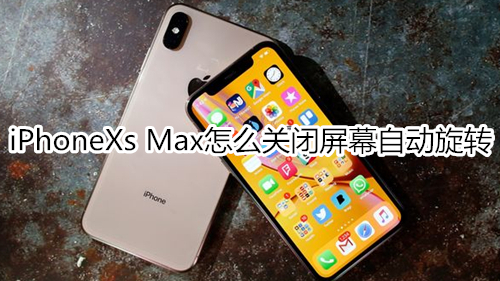 iPhoneXs Max怎么关闭屏幕自动旋转