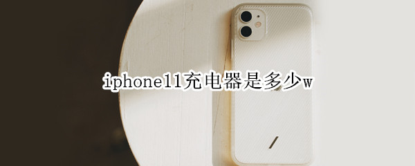 iphone11充电器是多少w