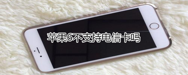 苹果6不支持电信卡吗