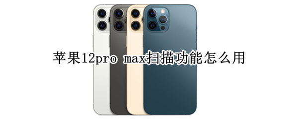 苹果12pro max扫描功能怎么用