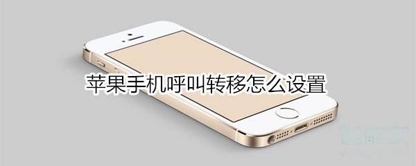 苹果手机呼叫转移怎么设置
