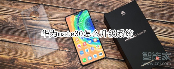 华为mate30怎么升级系统