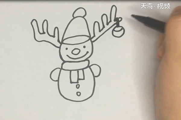 雪人的简笔画