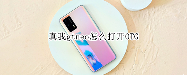 真我gtneo怎么打开OTG
