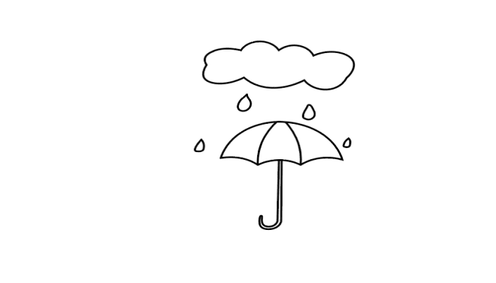 下雨的画 下雨的画怎么画