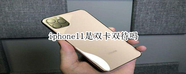 iphone11是双卡双待吗