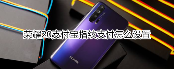 荣耀20支付宝指纹支付怎么设置