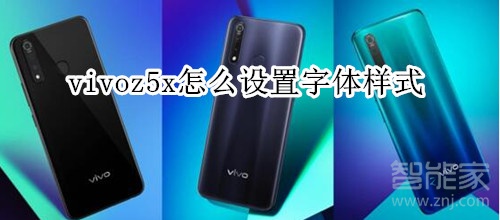 vivoz5x怎么设置字体样式