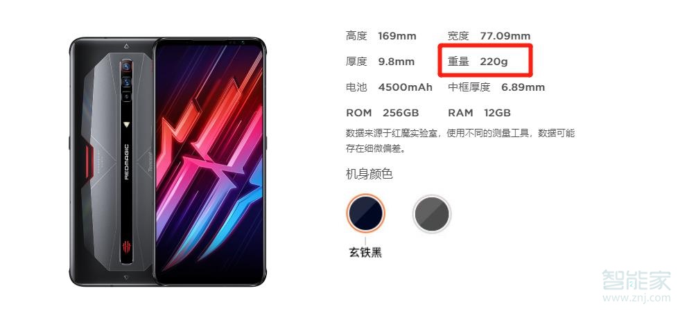 红魔6pro氘锋透明版重多少g