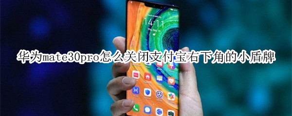 华为mate30pro怎么关闭支付宝右下角的小盾牌