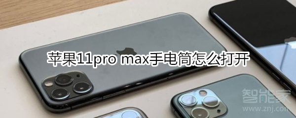 苹果11pro max手电筒怎么打开