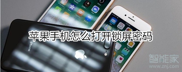 苹果手机怎么开锁屏密码