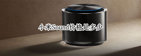 小米Sound价格是多少