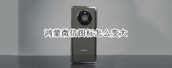 鸿蒙微信图标怎么变大