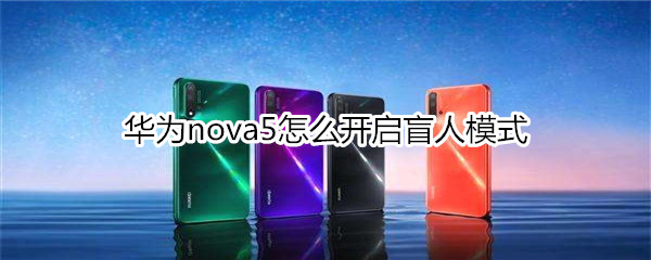 华为nova5怎么开启盲人模式