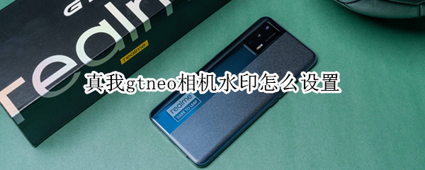 真我gtneo相机水印怎么设置