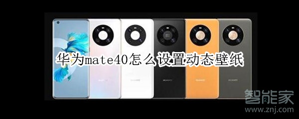 华为mate40怎么设置动态壁纸