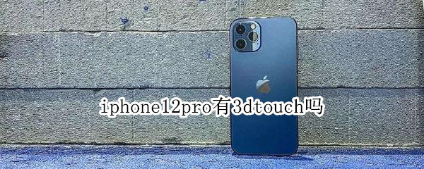 iphone12pro有3dtouch吗