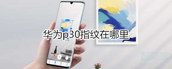 华为p30指纹在哪里