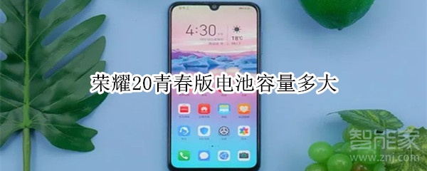 荣耀20青春版电池容量多大