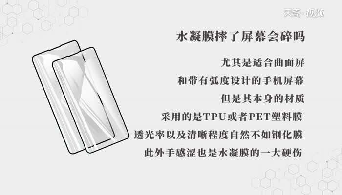 水凝膜摔了屏幕会碎吗  水凝膜摔了屏幕会不会碎