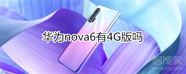 华为nova6有4G版吗