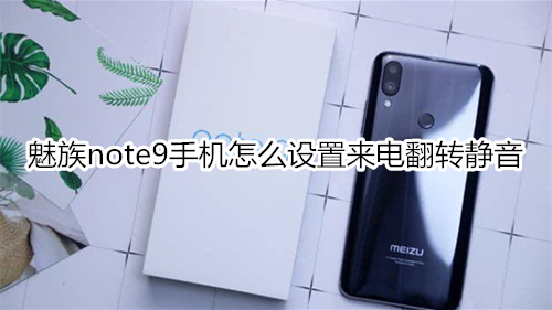 魅族note9手机怎么设置来电翻转静音