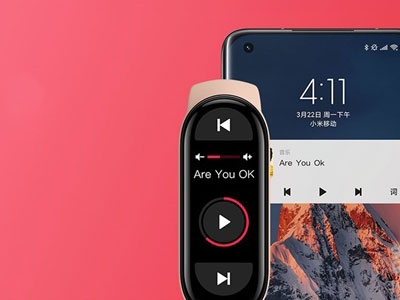 小米手环6怎么连接音乐