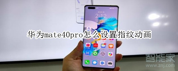 华为mate40pro怎么设置指纹动画