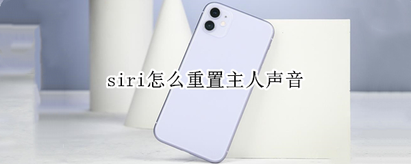 siri怎么重置主人声音