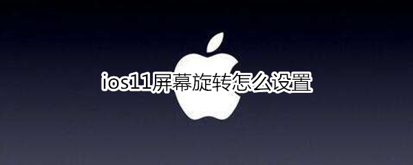 ios11屏幕旋转怎么设置