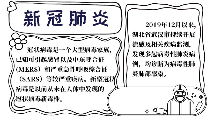 新冠肺炎手抄报三年级内容 新冠肺炎手抄报三年级内容