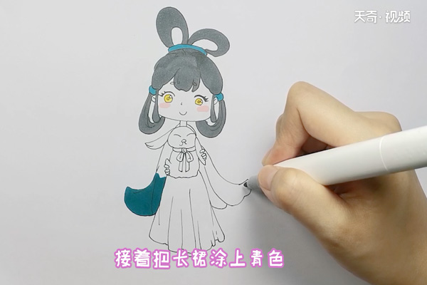 古风女子简笔画