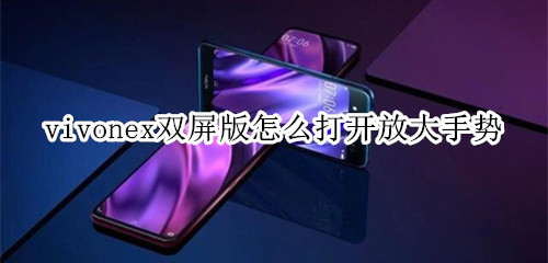 vivonex双屏版怎么打开放大手势