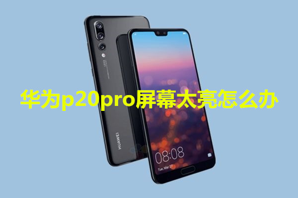 华为p20pro屏幕太亮怎么办