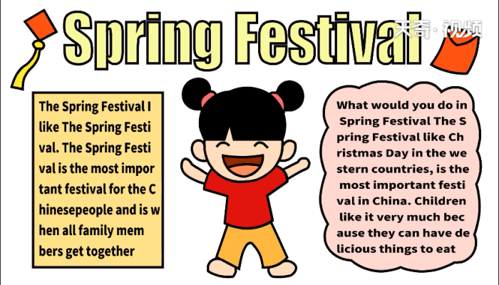  spring festival手抄报  spring festival画报