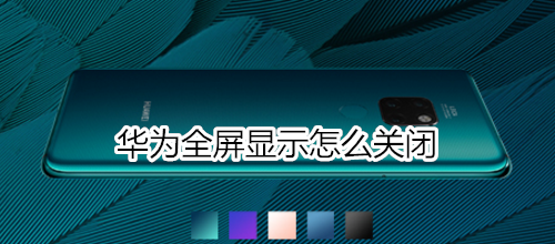 华为全屏显示怎么关闭